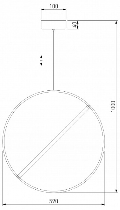Подвесной светильник Eurosvet Element 90282/1 бронза - 2