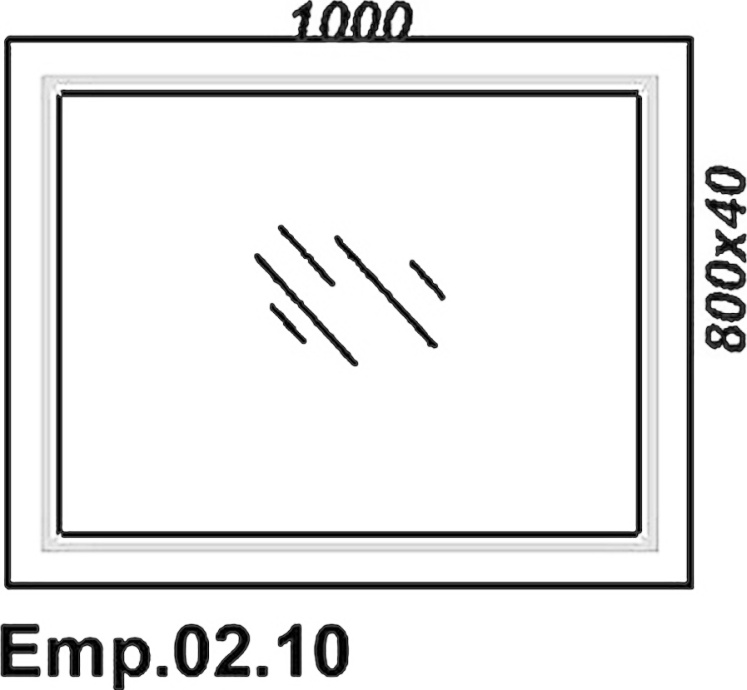 Зеркало Aqwella 5 stars Империя 100 белое Emp.02.10/W - 7