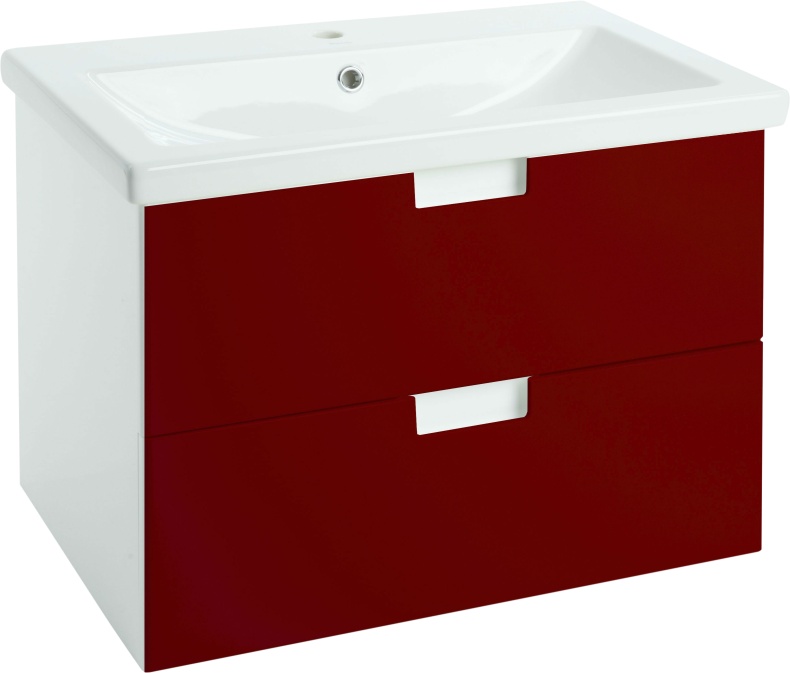 Тумба для комплекта Bellezza Пегас 80 подвесная, красная 4630413270033 - 0