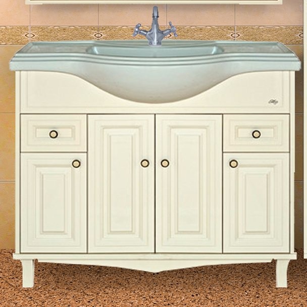 Мебель для ванной Misty Шармель 105 светло-бежевая эмаль - 1