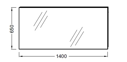 Зеркало в ванную Jacob Delafon  140 см  EB1190-NF - 1