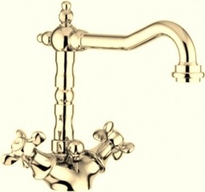 Смеситель для раковины Webert Ottocento золото  OT700302010 - 0