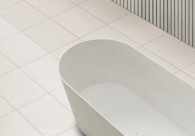 Ванна иВанна из искусственного камня Abber Stein 165х70 белый матовый AS9622 - 6