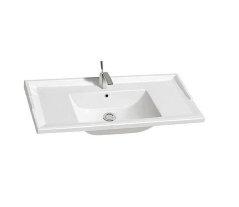 Раковина встраиваемая CeramaLux N 101 см белый  NYJ840-100 - 0