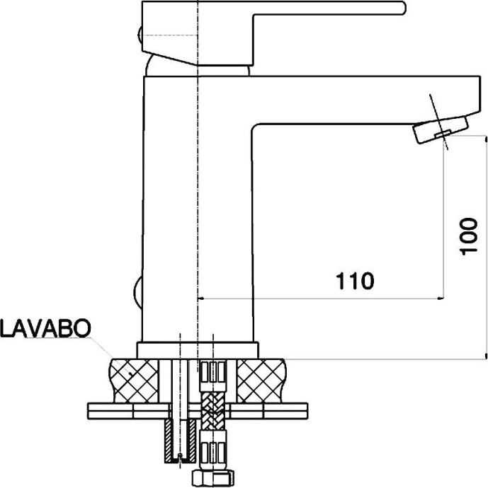 Смеситель для раковины GPD Nova хром MLB35 - 2