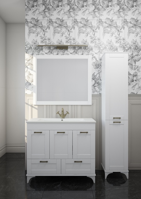 Зеркало Sanflor Ванесса 95 белый  С15326 - 2