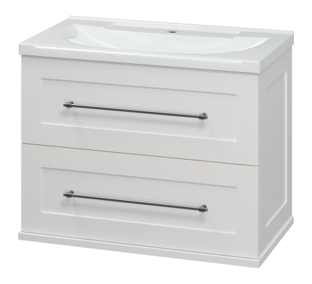 Тумба под раковину Misty Марта 70 белая глянцевая П-Мрт09070-011Пр - 0