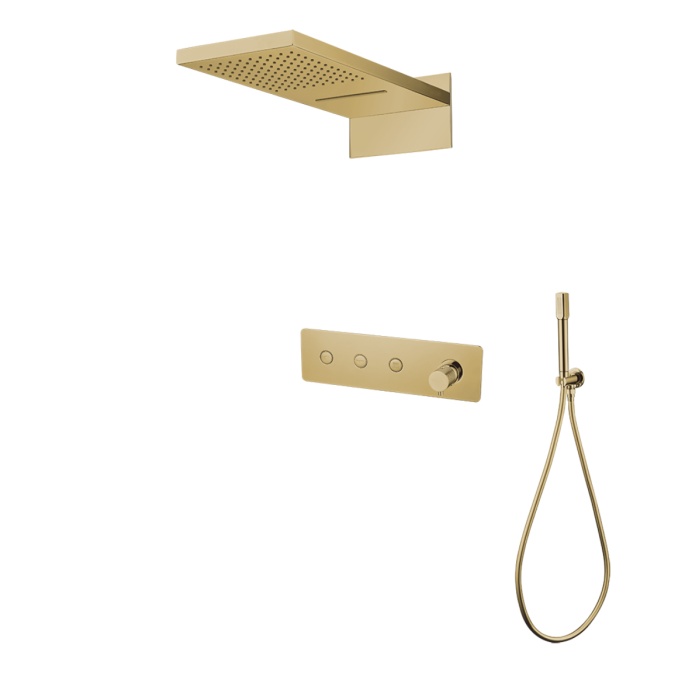 Душевой комплект Boheme Fusion золото матовый 130-MG - 0