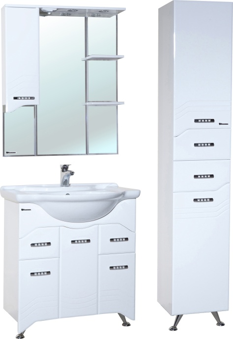 Шкаф-пенал Bellezza Дрея 35 с бельевой корзиной R 4621304121015 - 1