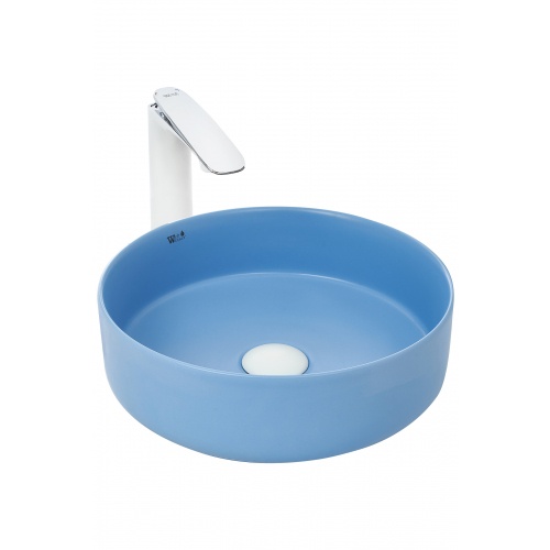 Раковина накладная Weltwasser WW ELBACH 3134 MBL 35.5 матовый голубой  10000004518 - 0