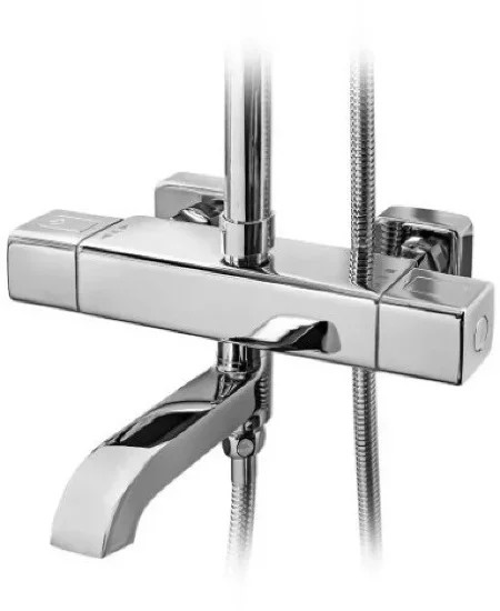 Душевая система с термостатом Grocenberg GB7005 Хром - 10