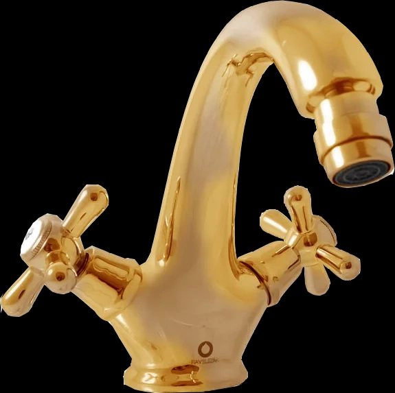 Смеситель для биде Rav Slezak Morava retro золото MK143.5KZ - 0