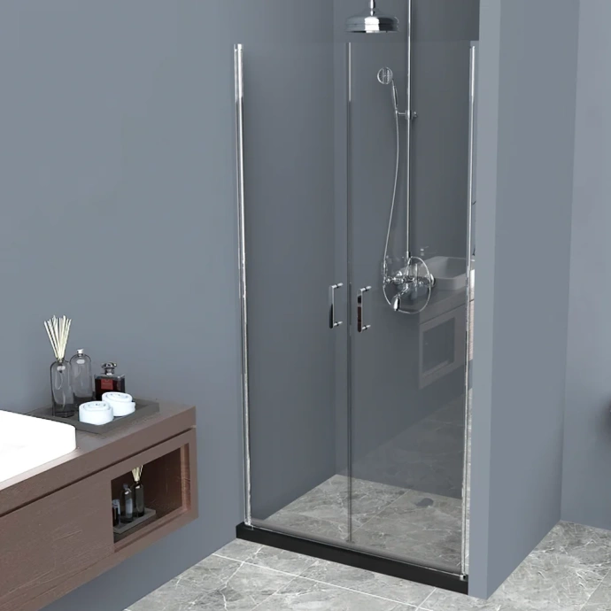 Душевая дверь BelBagno Uno 90 стекло прозрачное  UNO-B-2-90-C-Cr - 0