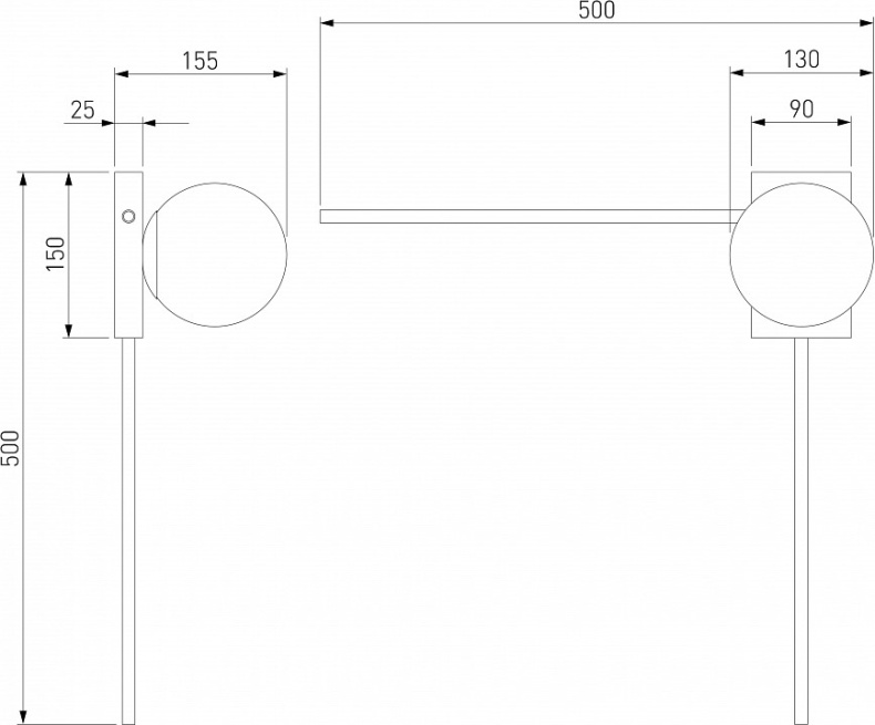 Бра Eurosvet Fredo 40035/1 латунь - 2
