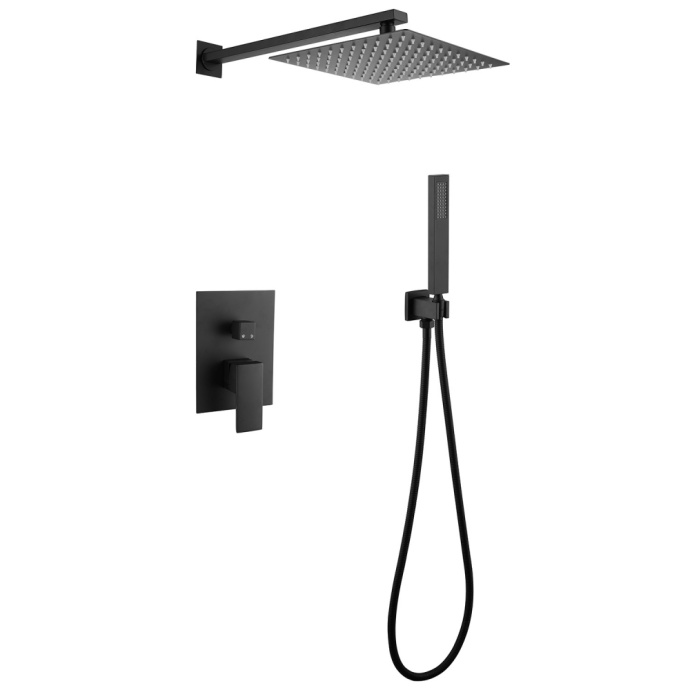 Душевая система ABBER Daheim черный матовый  AF8219B - 0
