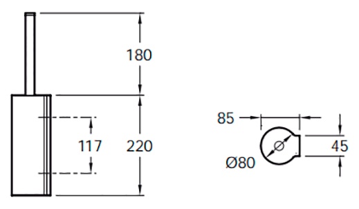 Ершик Jacob Delafon Singulier 15222D-CP - 1