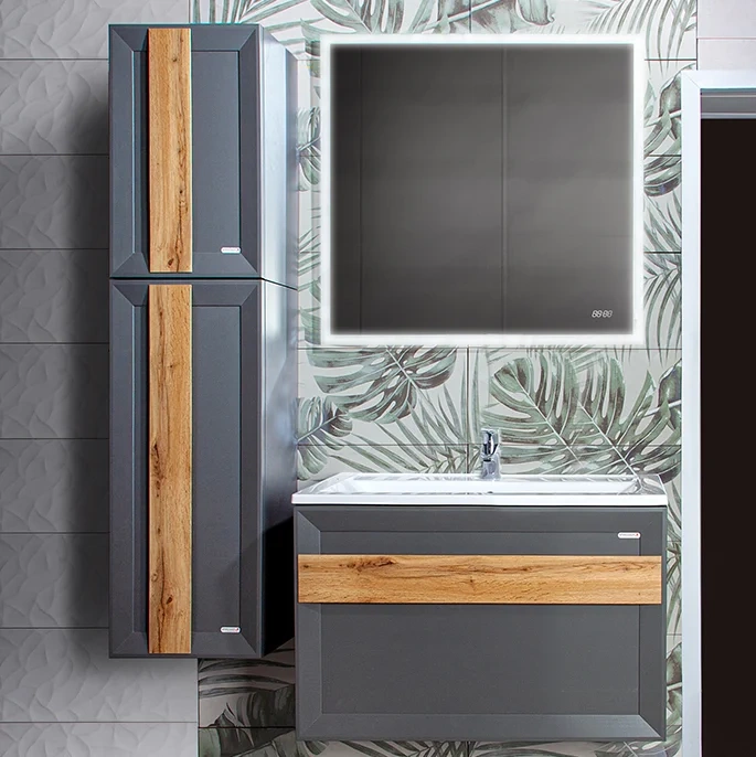 Тумба под раковину Бриклаер Берлин 80 оникс серый  4627125416156 - 7