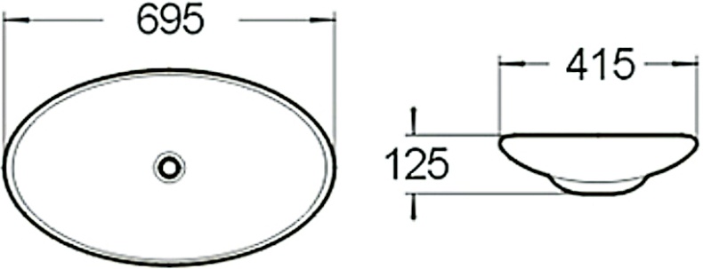 Раковина SantiLine SL-1031 - 1