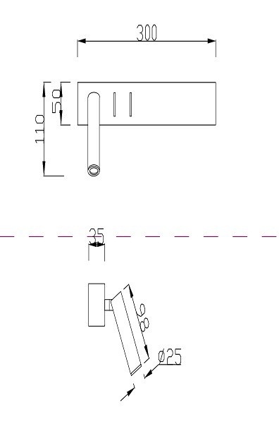 Настенный светодиодный светильник Maytoni Comodo C031WL-L8W3K - 1