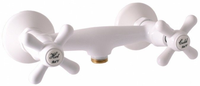 Смеситель для душа Rav Slezak Morava retro белый MK180.5B - 0