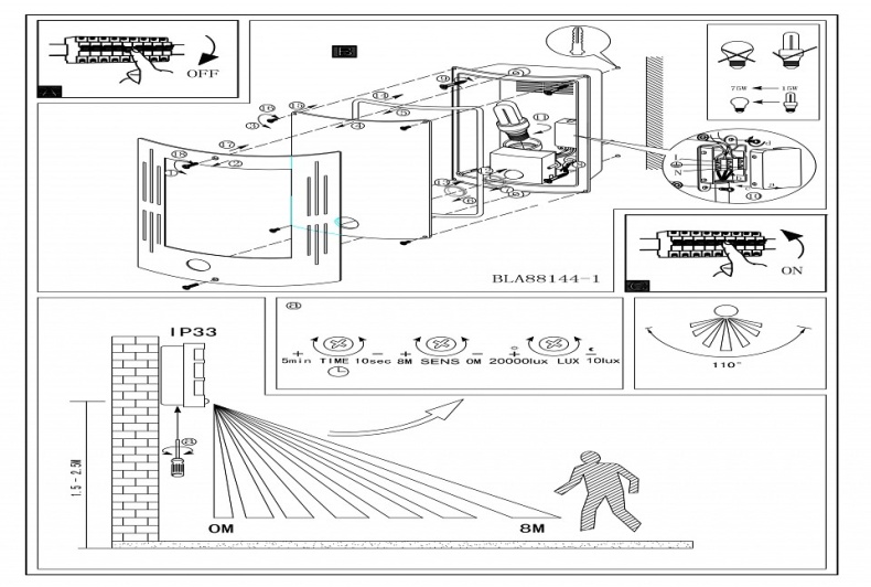 Накладной светильник Eglo ПРОМО City 88144 - 2