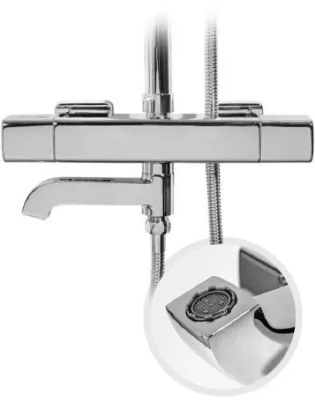 Душевая система с термостатом Grocenberg GB7005 Хром - 8