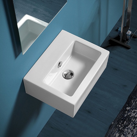 Раковина накладная Simas Frozen 43 белая FZ14 bi 0 - 1