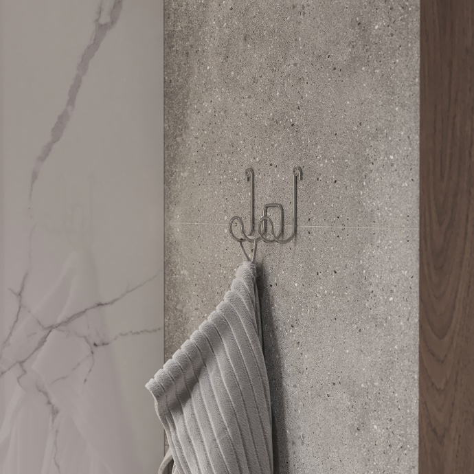 Крючок DIWO Смоленск П16537 двойной, хром - 2