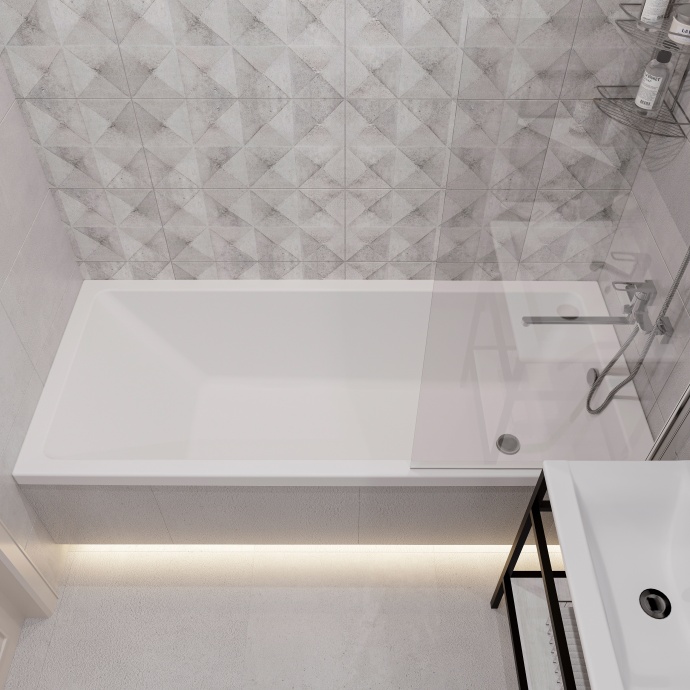 Акриловая ванна DIWO Суздаль 180x80 прямоугольная, пристенная, российская, с ножками 506651 - 2