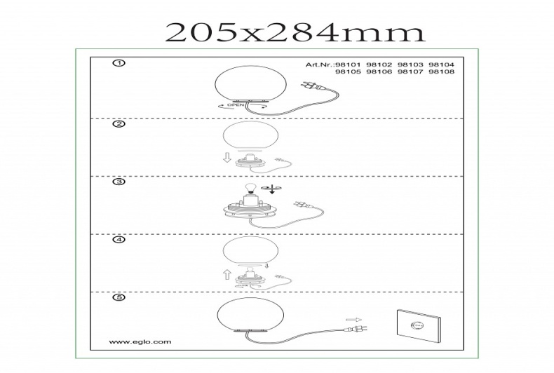 Шар световой Eglo ПРОМО Monterolo 98103 - 2