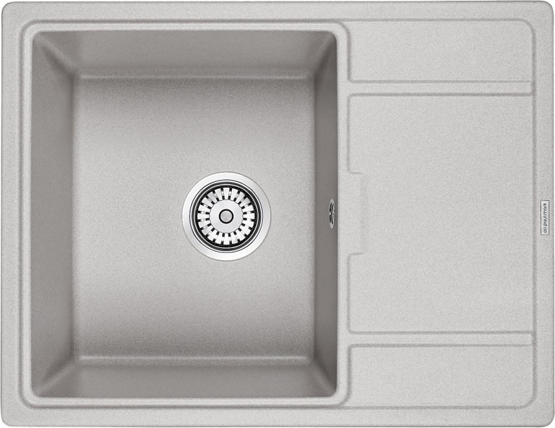 Мойка кухонная Paulmark Weimar 65 серый матовый PM216550-GR - 0