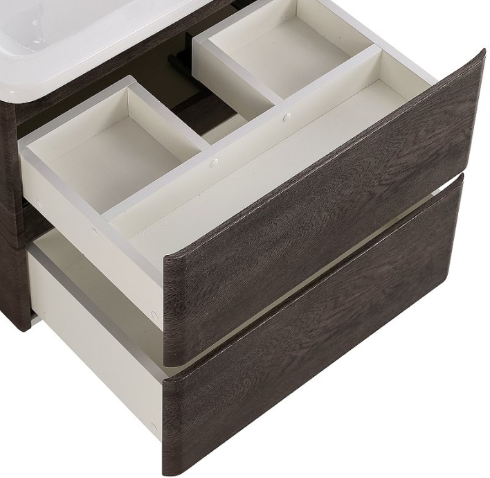 Тумба с раковиной BelBagno Albano 60 темное деревое - 5