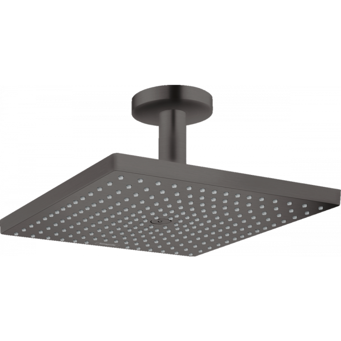 Верхний душ Hansgrohe Raindance E 300 1jet с потолочным подсоединением, шлифованный черный хром 26250340 - 0