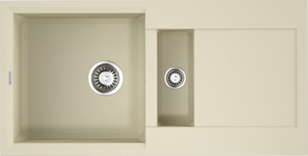 Мойка кухонная Omoikiri Sakaime 86-2-BE ваниль 4993118 - 0