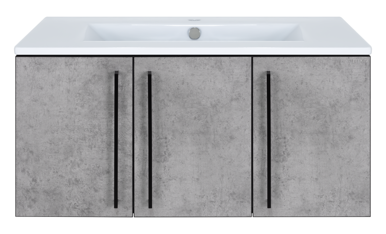 ROCK - 90 Тумба прямая подвесная Brevita ROCK-06090-48-2 - 0