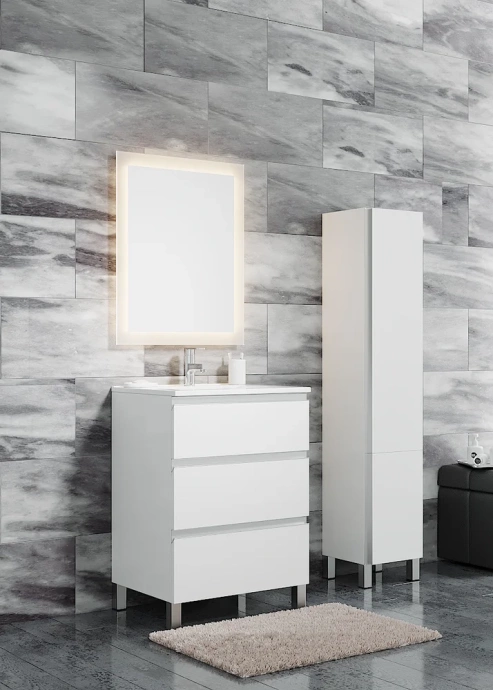 Тумба с раковиной Sanvit Авеню-3 60 белый глянец - 1