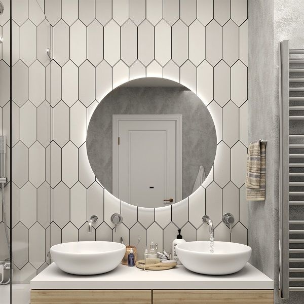 Зеркало с подсветкой ART&MAX Sanremo AM-San-1000-DS-F - 0