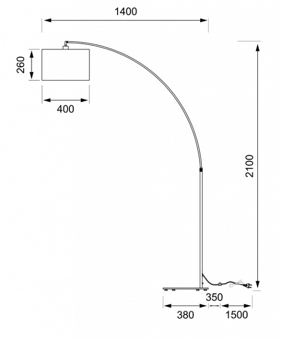 Торшер Maytoni Nevada Z328-FL-01-B - 1