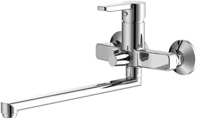 Смеситель для ванны с длинным изливом с керамическим дивертором, Sena, IDDIS, SENSBL2i10WA - 0