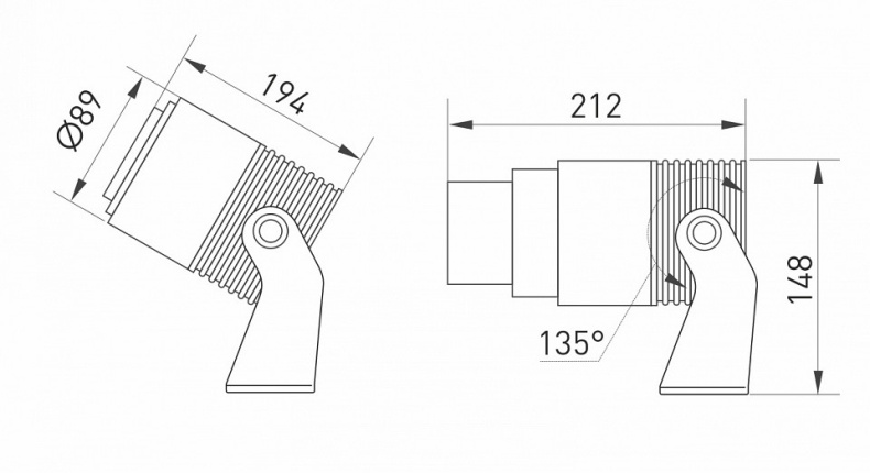 Настенно-потолочный прожектор Arlight Ray 031319 - 8