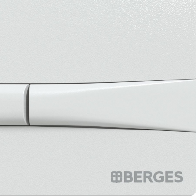 Кнопка смыва Berges Wasserhaus Novum F1 белый, глянец 040051 - 2