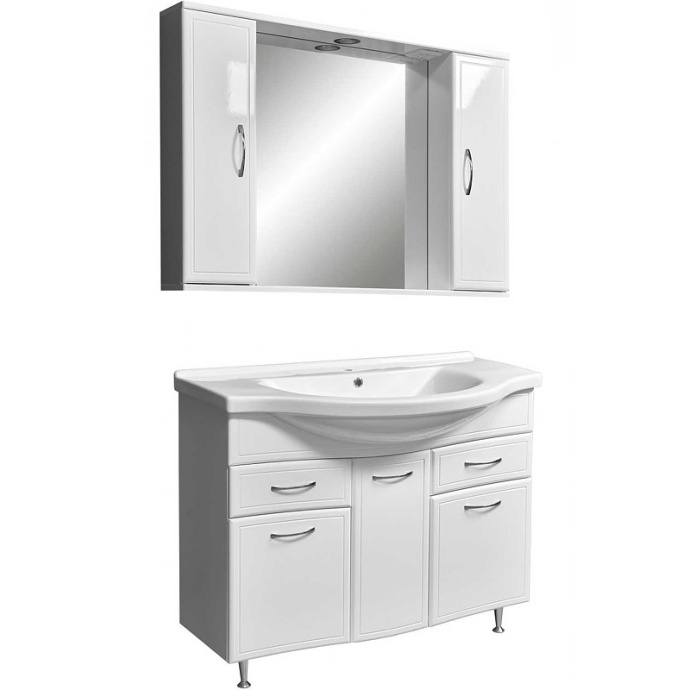 Тумба под раковину Stella Polar Концепт Эльбрус 100 белый SP-00000137 - 3