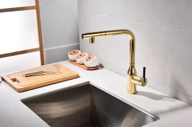 Смеситель для кухни Paulmark Viper золото Vi213105-G - 8