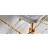 Kerasan Waldorf Металлическая структура для раковины 100см, со стеклянной полочкой, цвет золото  (из 2-х коробок: арт. 919691+920291 и 919901) 9196K2 oro - 1