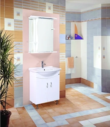 Зеркало-шкаф Onika Лилия 65 R с подсветкой, белый  206511 - 4