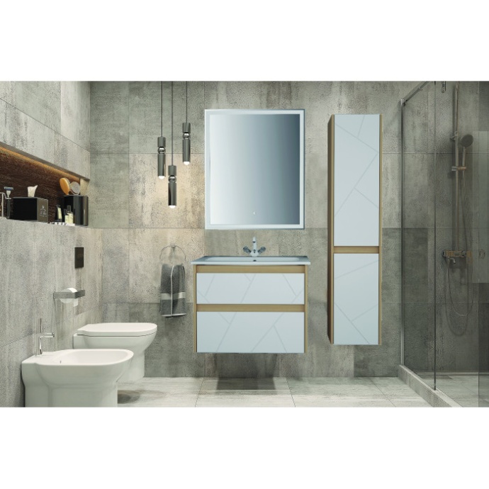 Тумба ASB-Mebel подвесная Диана 75 White под умывальник Элина 75 белый 12025 - 3