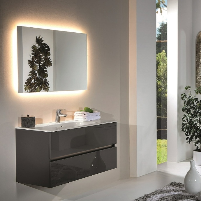 Тумба под раковину Armadi Art Vallessi 120 черный глянец 837-120-A glossy - 1