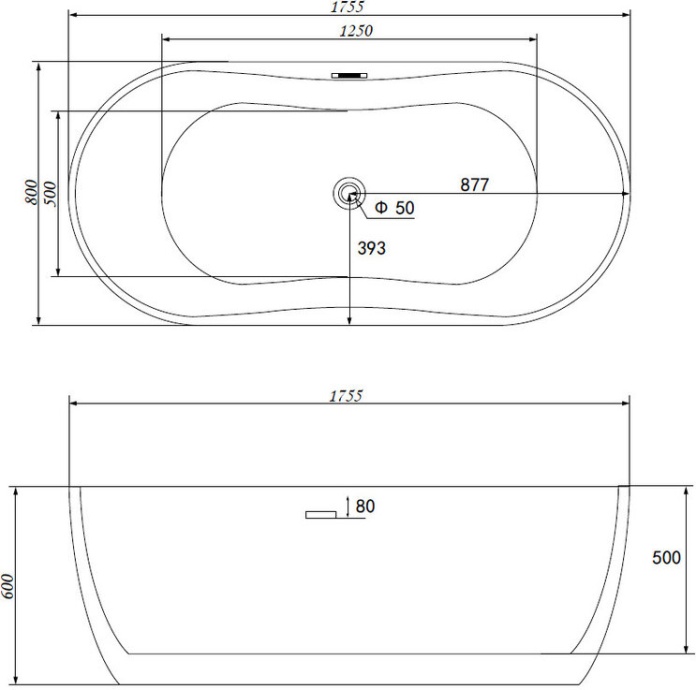 Акриловая ванна Abber AB9219 - 2