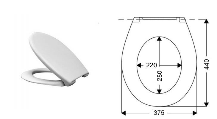 Сиденье для унитаза Ideal Standard Ocean с микролифтом W301801 - 1