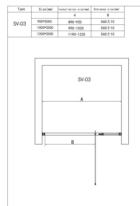 Душевая дверь RGW SV-03 06320312-11 - 3